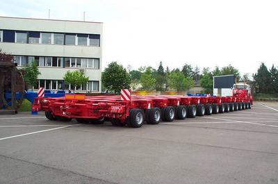 鵝頸液壓軸線板6+6軸線(自有）
運輸類型：重大件貨物